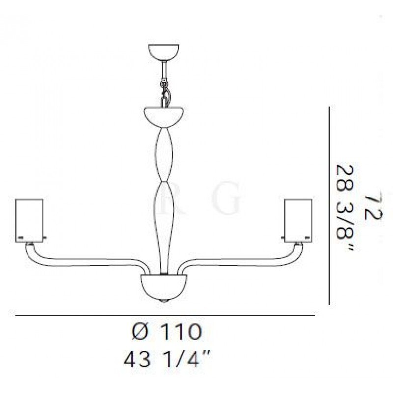 Люстра De Majo GLACE K8
