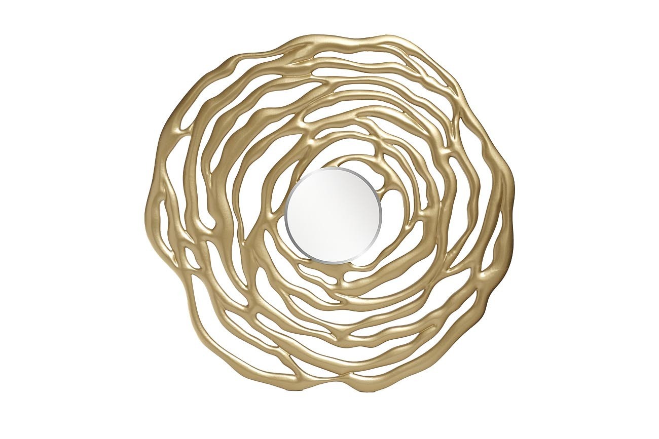Зеркало декоративное "Роза" золотое Garda Decor 19-OA-6307