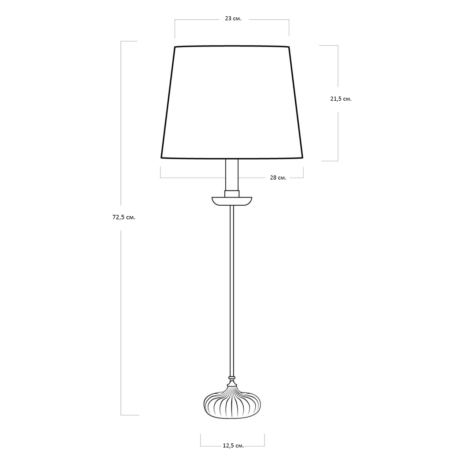 Настольная лампа Грант с черным абажуром Louvre Home JJ11071-1TA