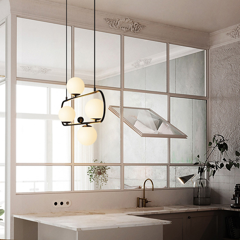 Подвесной Реечный Светильник Hoop L90 Черный By Imperiumloft