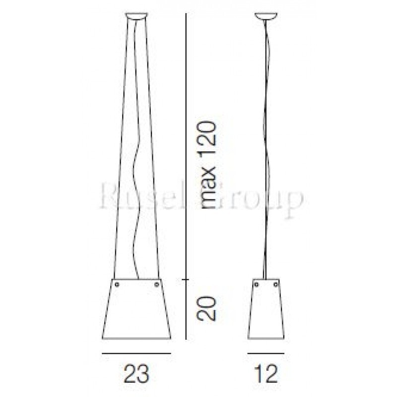 Подвесной светильник Vistosi ALIKI SP P