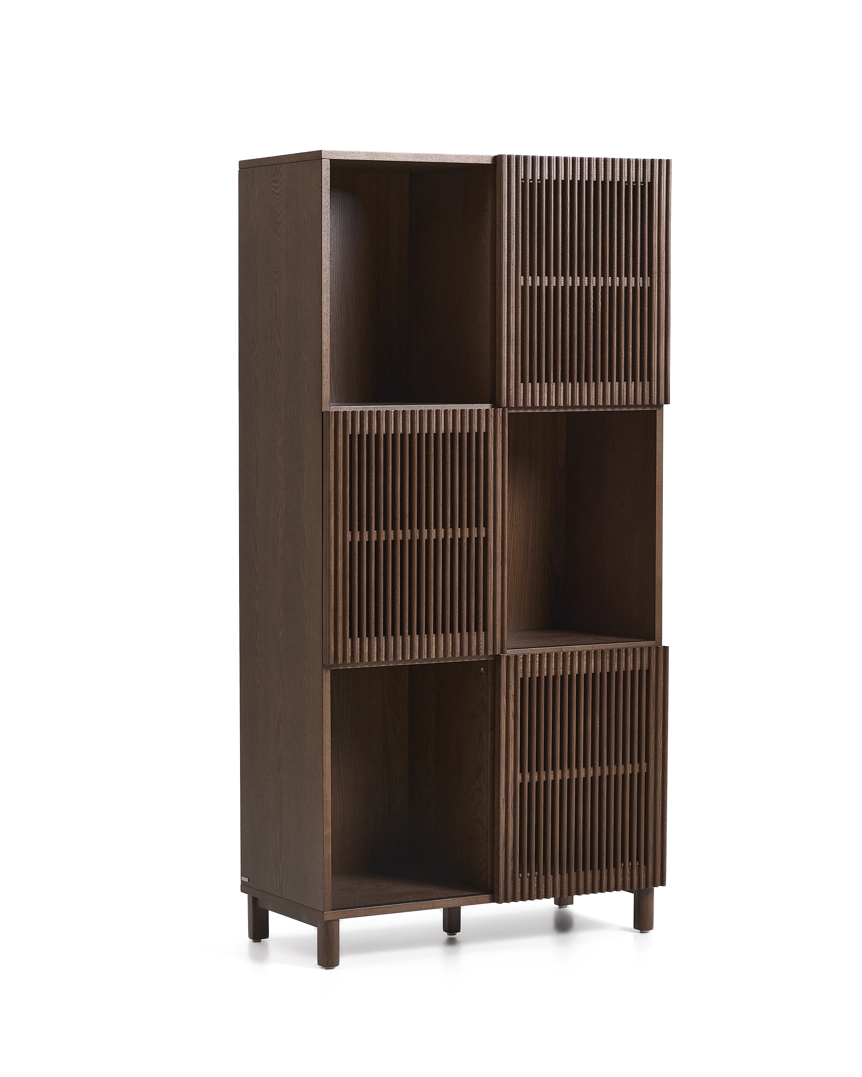 Стеллаж Beyla из ясеня с отделкой под орех La Forma (ex Julia Grup)