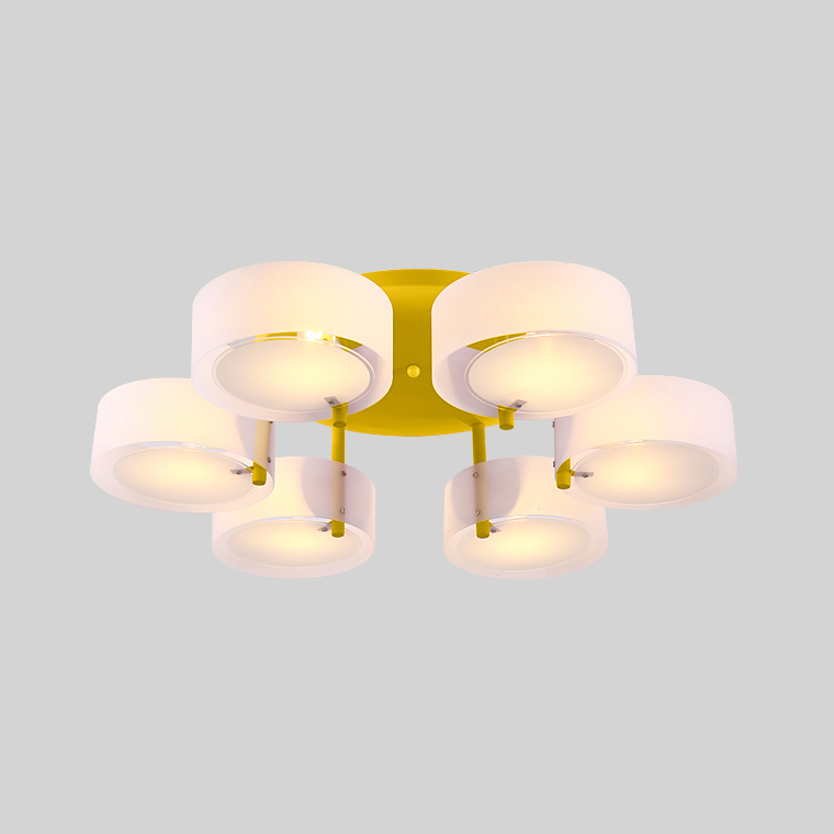 Потолочная люстра HEDDA D73 6 lamps Yellow by ImperiumLoft