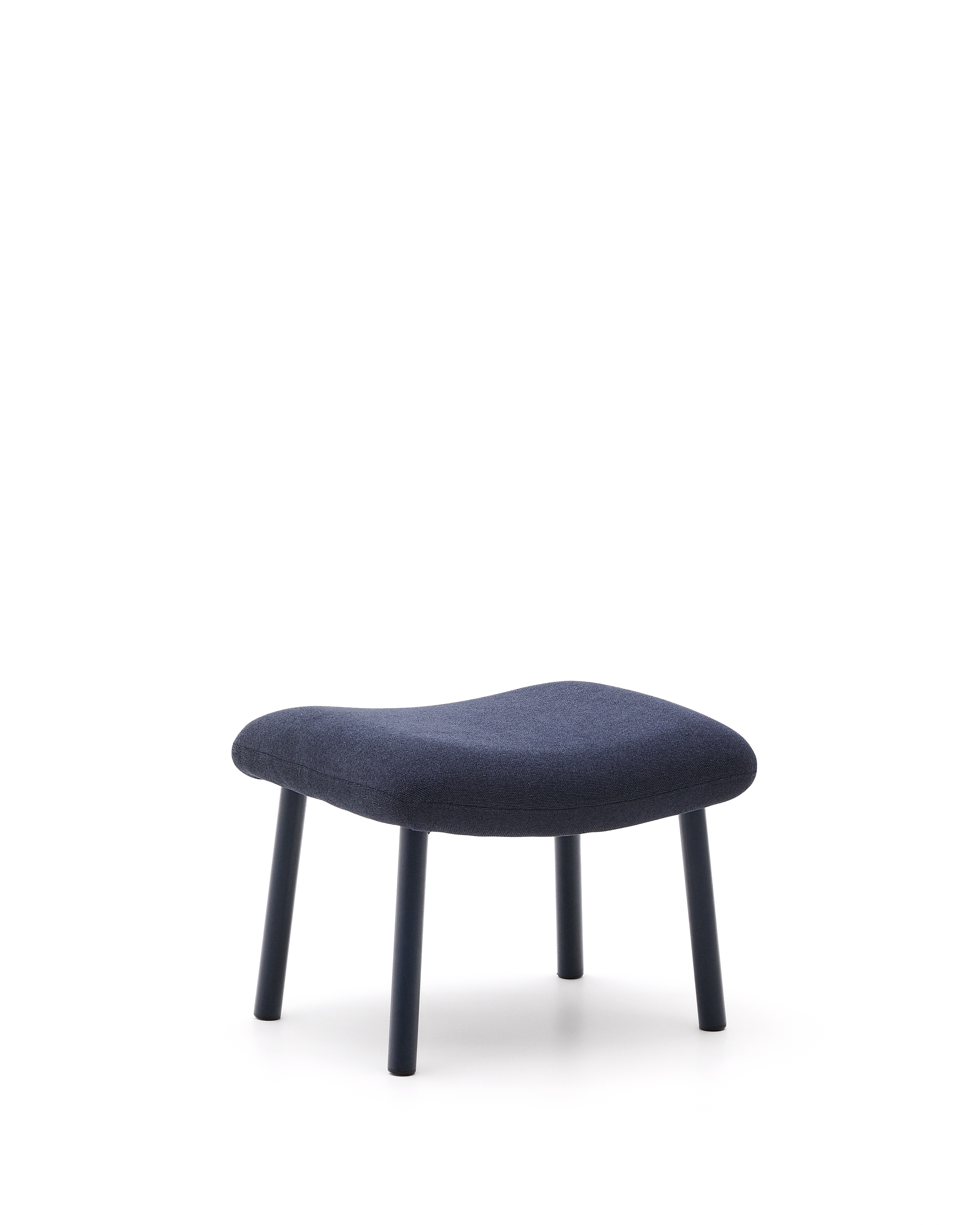 Пуф для ног Inari синий из стали и полиэстра 60 x 50 см La Forma (ex Julia Grup)