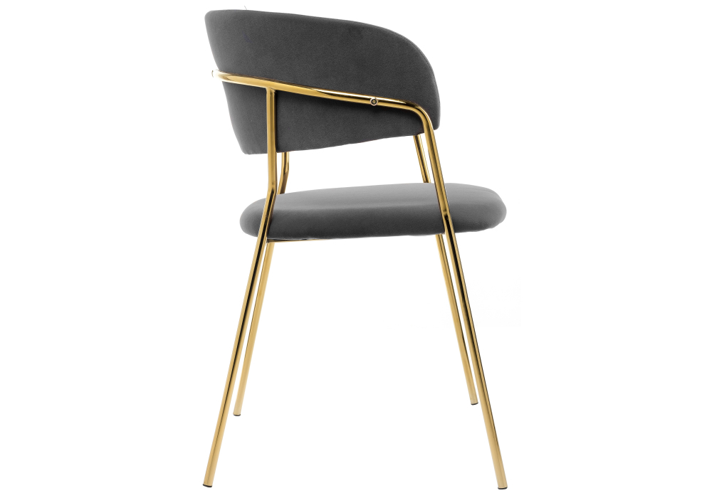 Стул Woodville Kamelia grey / gold 11777