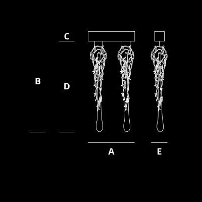 Подвесной светильник Serip Liquid CT3313/2