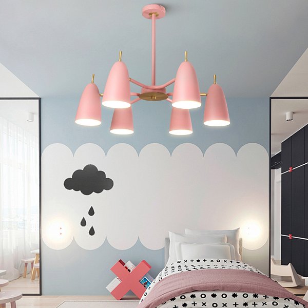 Люстра на штанге PINNACLE D70 Pink by ImperiumLoft