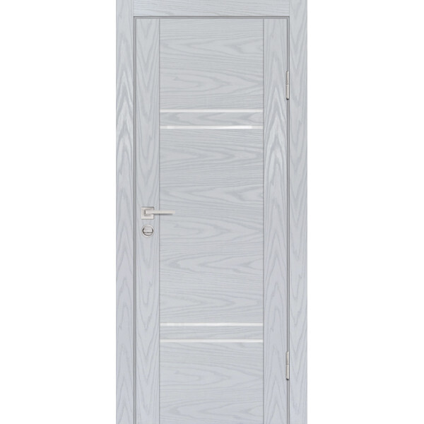 Межкомнатная дверь Graf PSM-5 белоснежный лакобель Дуб скай серый (2000 х 800)
