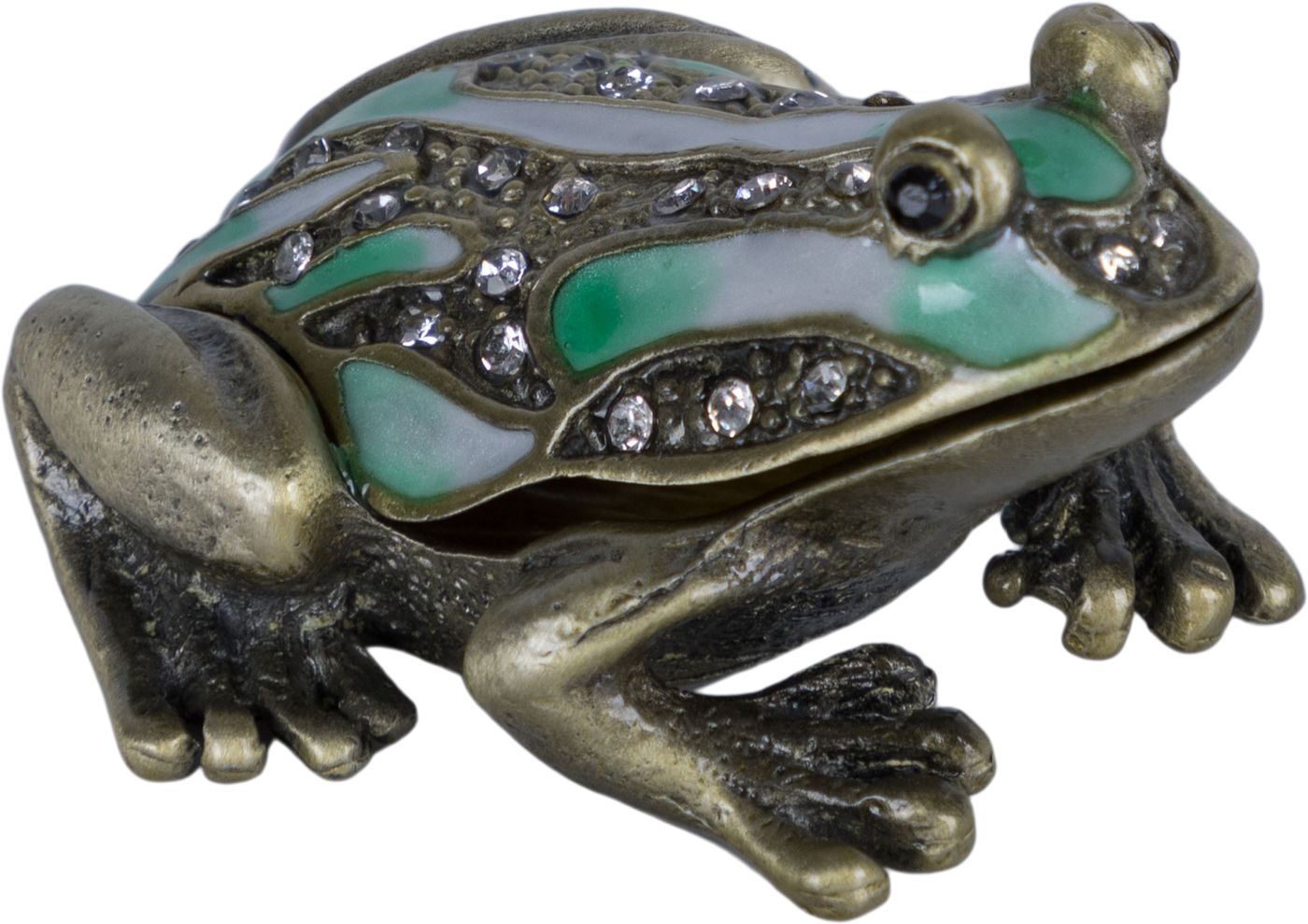 Шкатулка для драгоценностей со стразами Лягушка Glasar 39-089