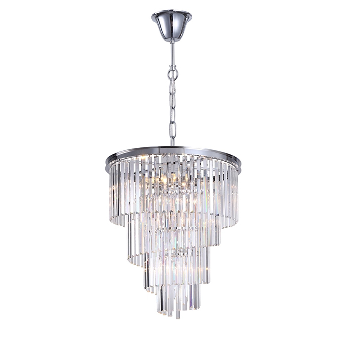 Люстра Delight Collection Helix chrome/clear