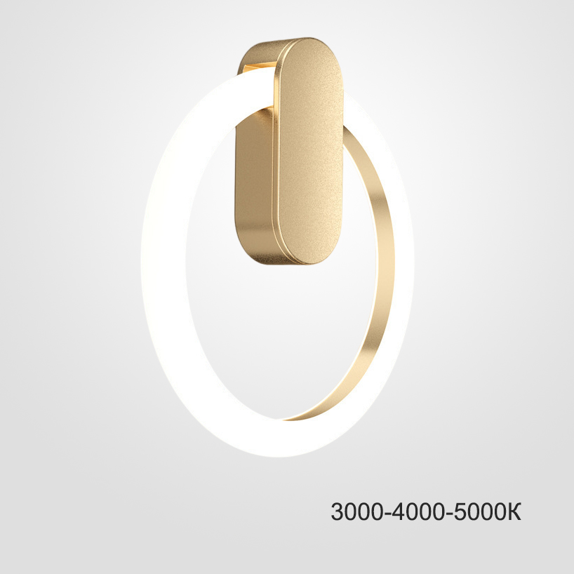 Настенный светильник GINA WALL D30 Brass Трехцветный свет by ImperiumLoft