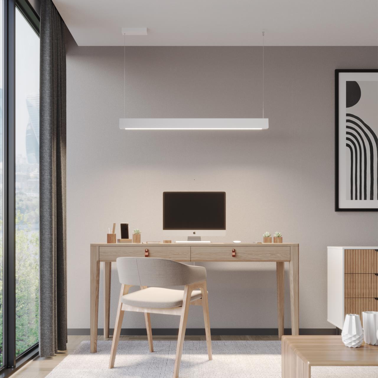 Светильник подвесной диммир. со сменой цв. температуры (управл. - пульт ДУ или прилож. Smart Life) Novotech 359551