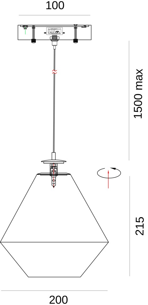 Подвесной светильник Fluorite FL1115-1P2