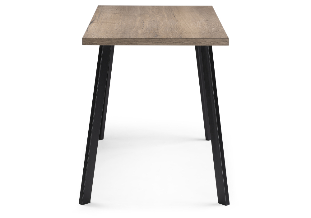 Стол деревянный Woodville Тринити Лофт 120х64х76 32 мм дуб галифакс табако / черный матовый 451670