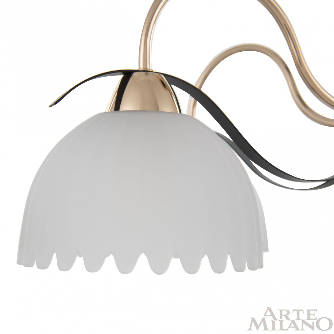 Люстра с плафонами 327306/3 FG+BK Arte Milano