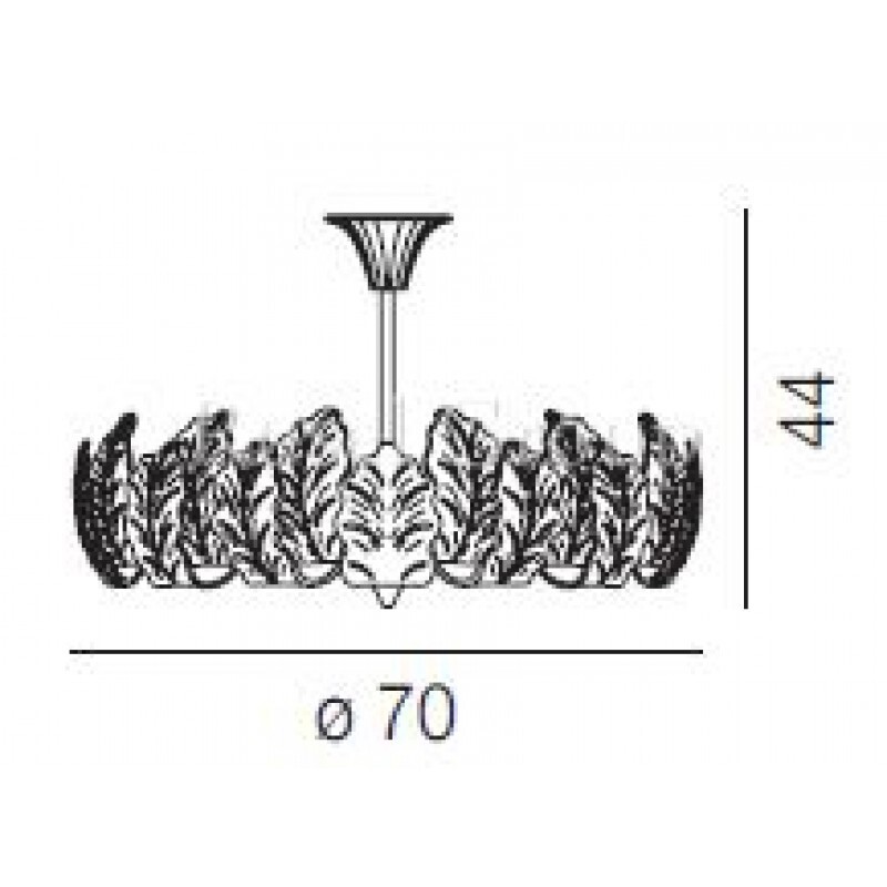 Потолочный светильник Vistosi GIUBILEO PL 20F