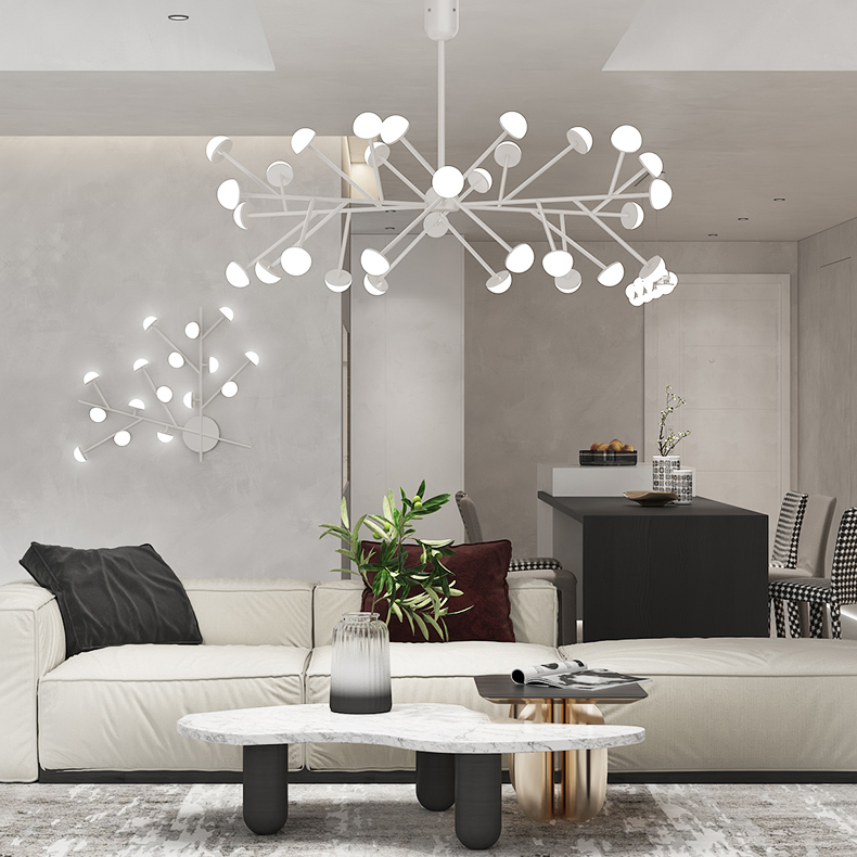 Потолочная люстра HILVI D120 White by ImperiumLoft
