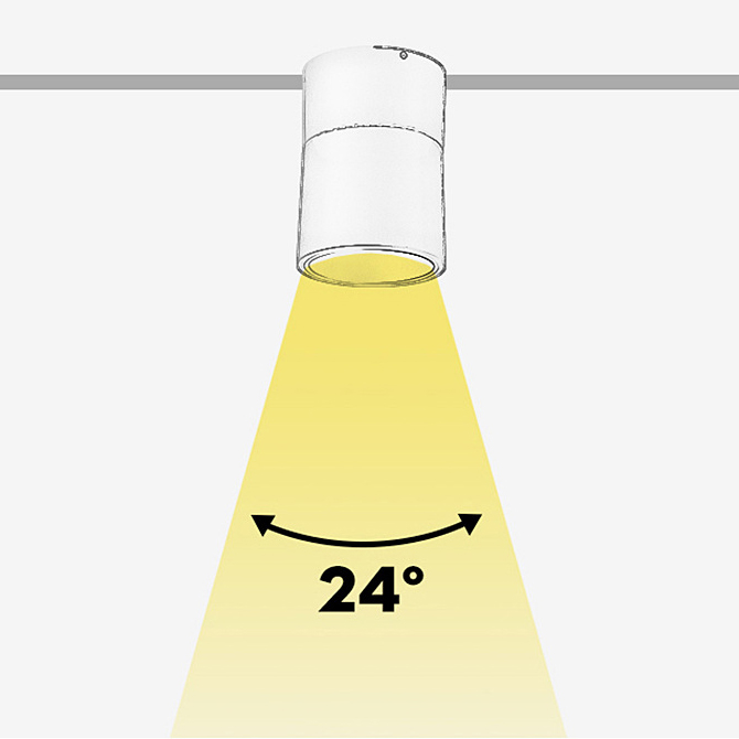 Накладной светодиодный светильник FLEXA Black 4000К by ImperiumLoft