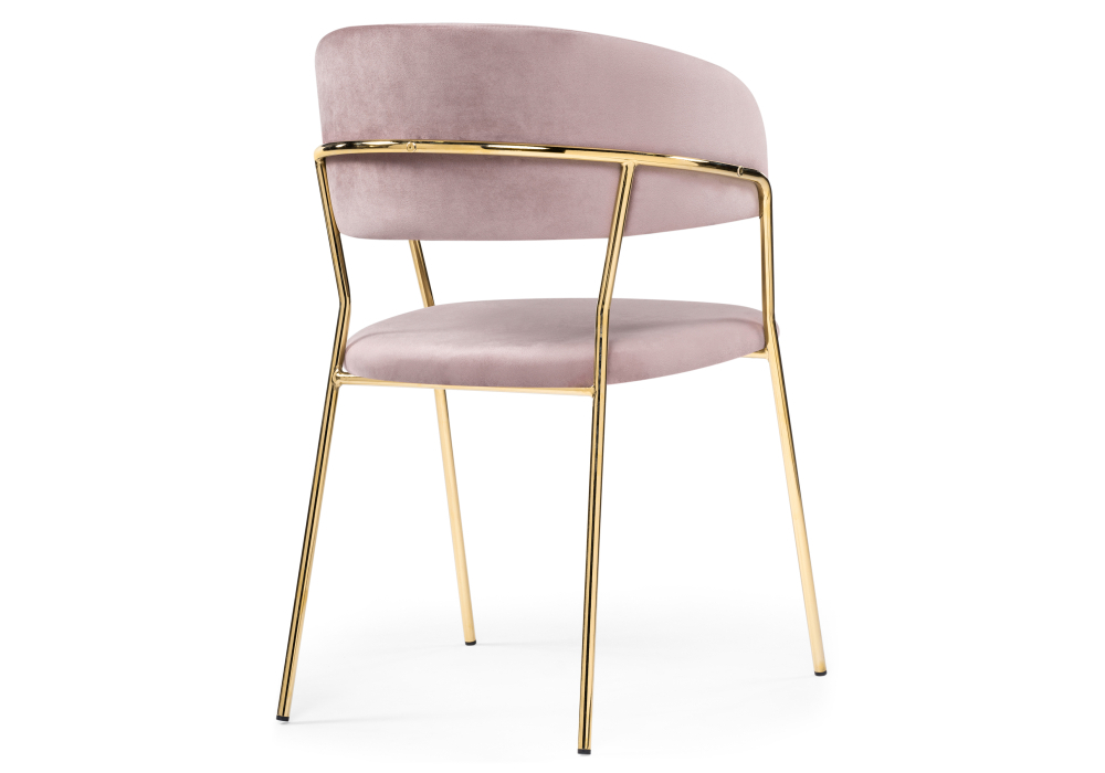 Стул Woodville Kamelia pink / gold 15321