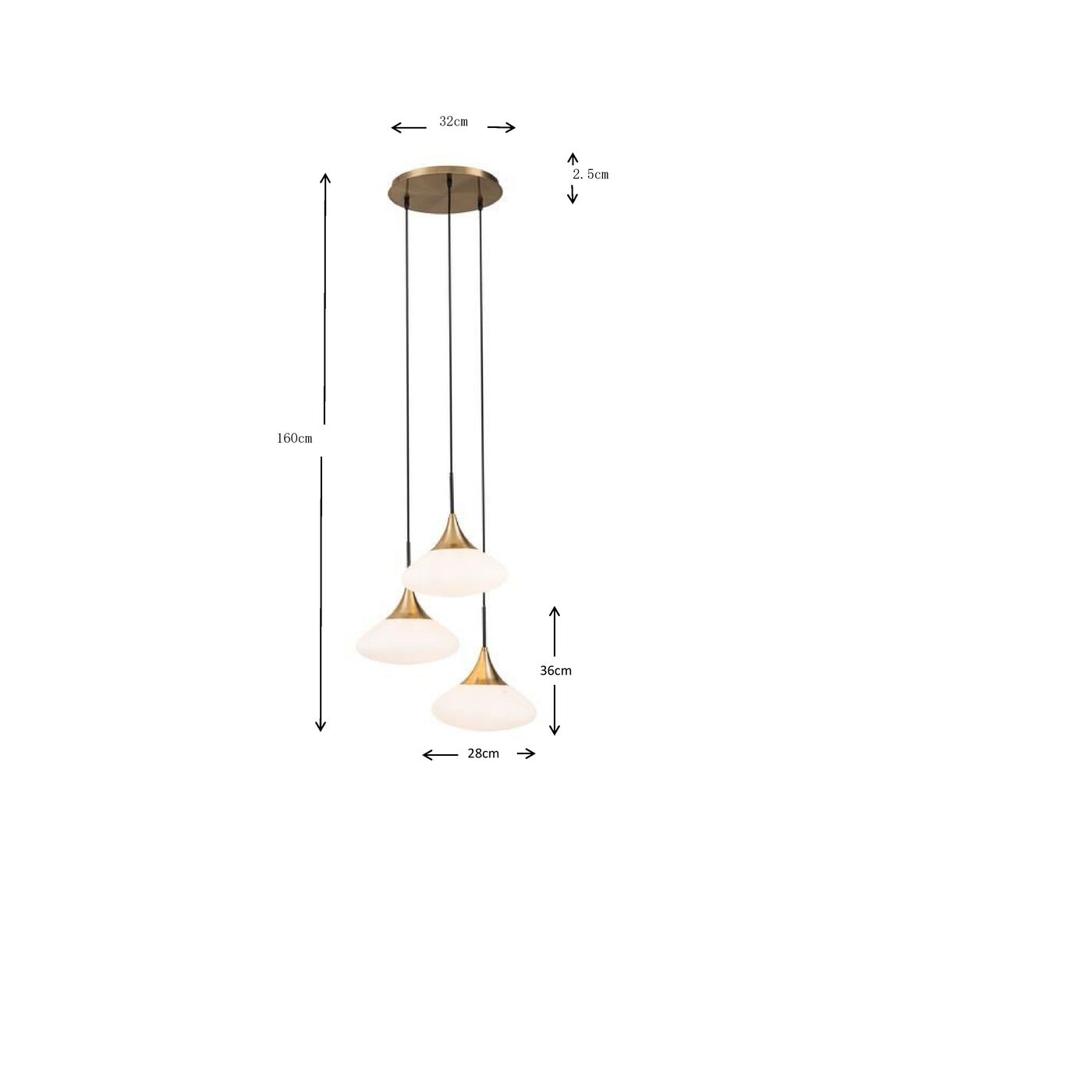 Светильник подвесной Gocce Ø47cm KARE 56774