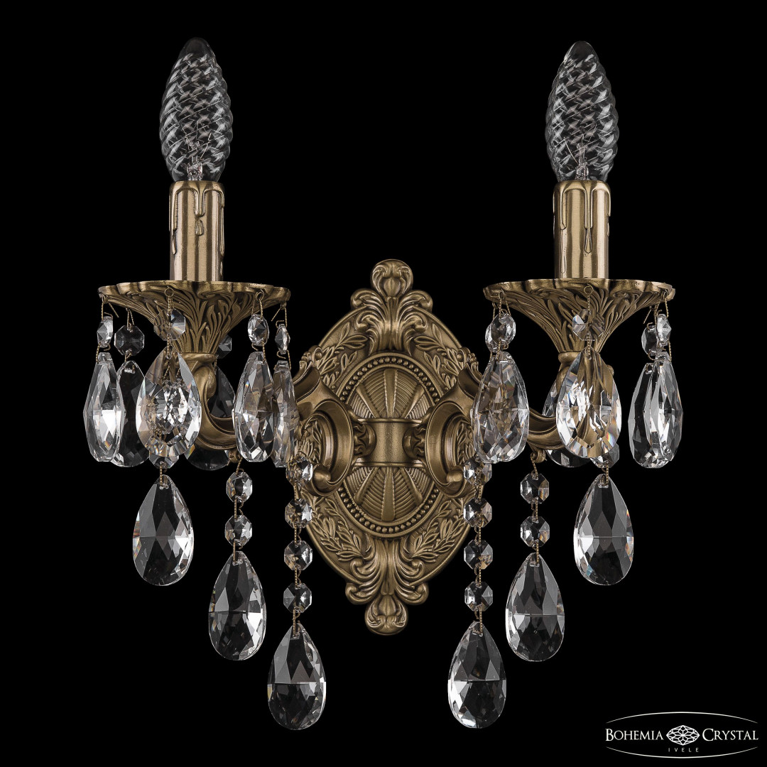Бра бронзовые с хрусталём 7202B11/2/125 B FP