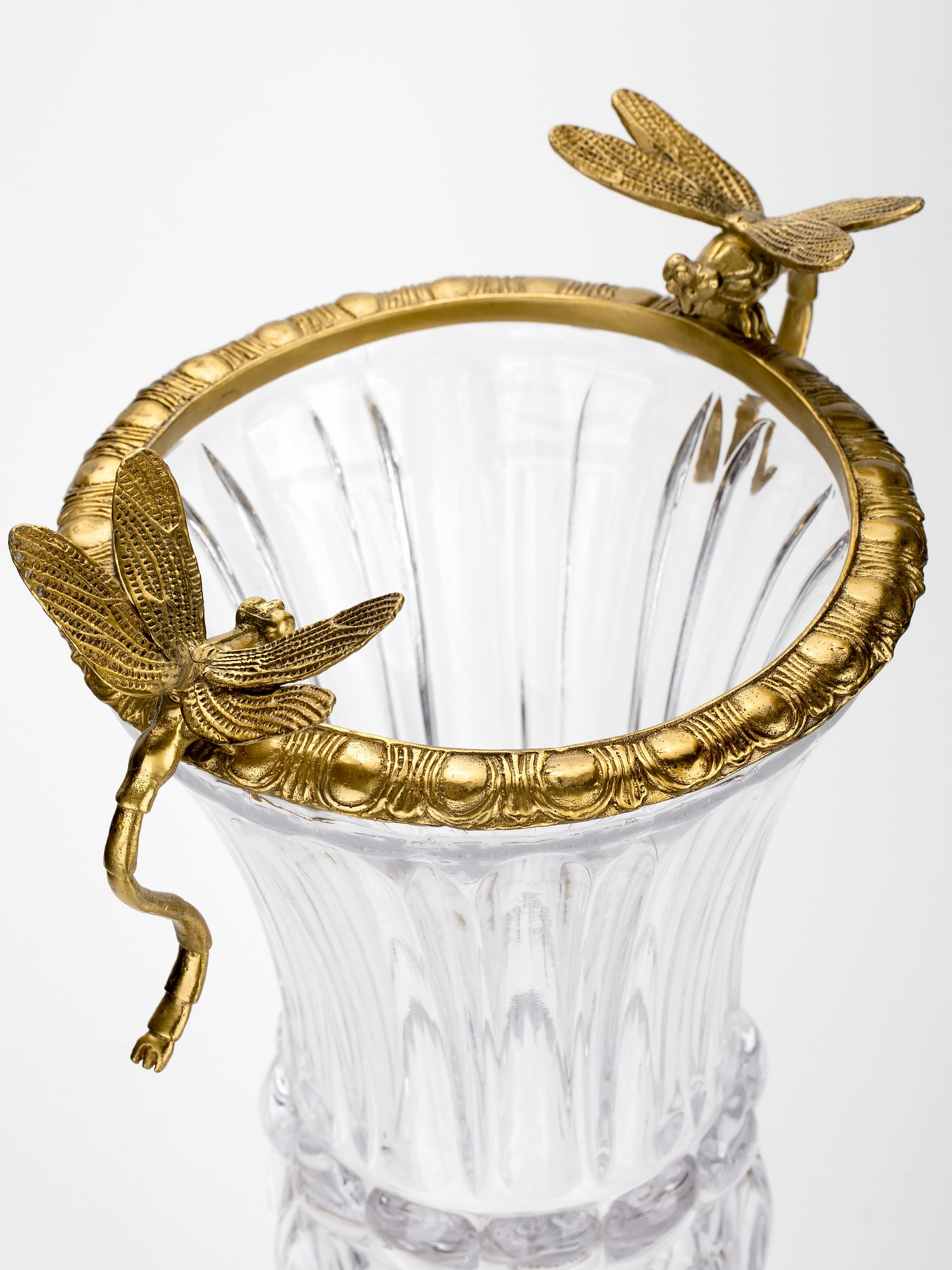 Ваза со стрекозами Glasar HGL323S/GLASS