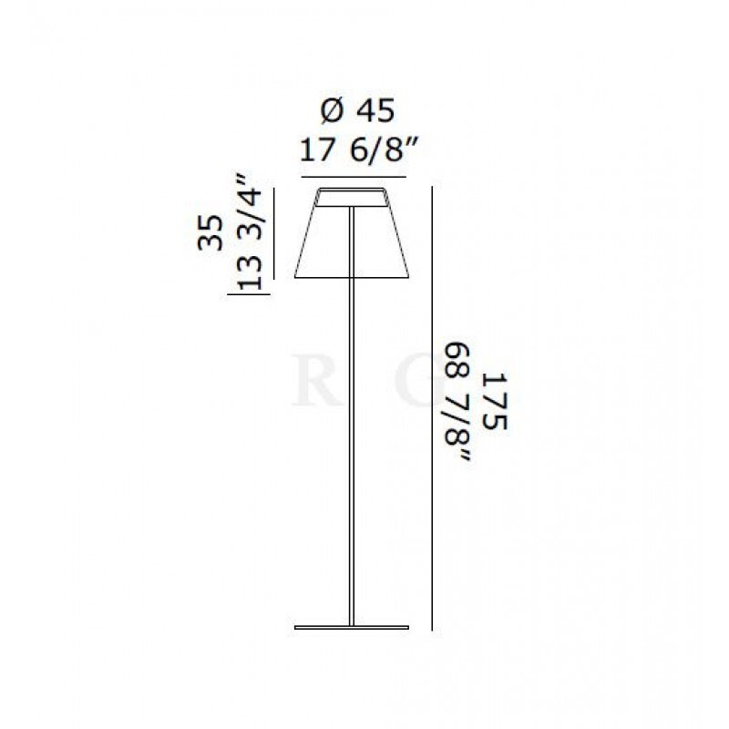 Напольный светильник De Majo DIAPHANES R45
