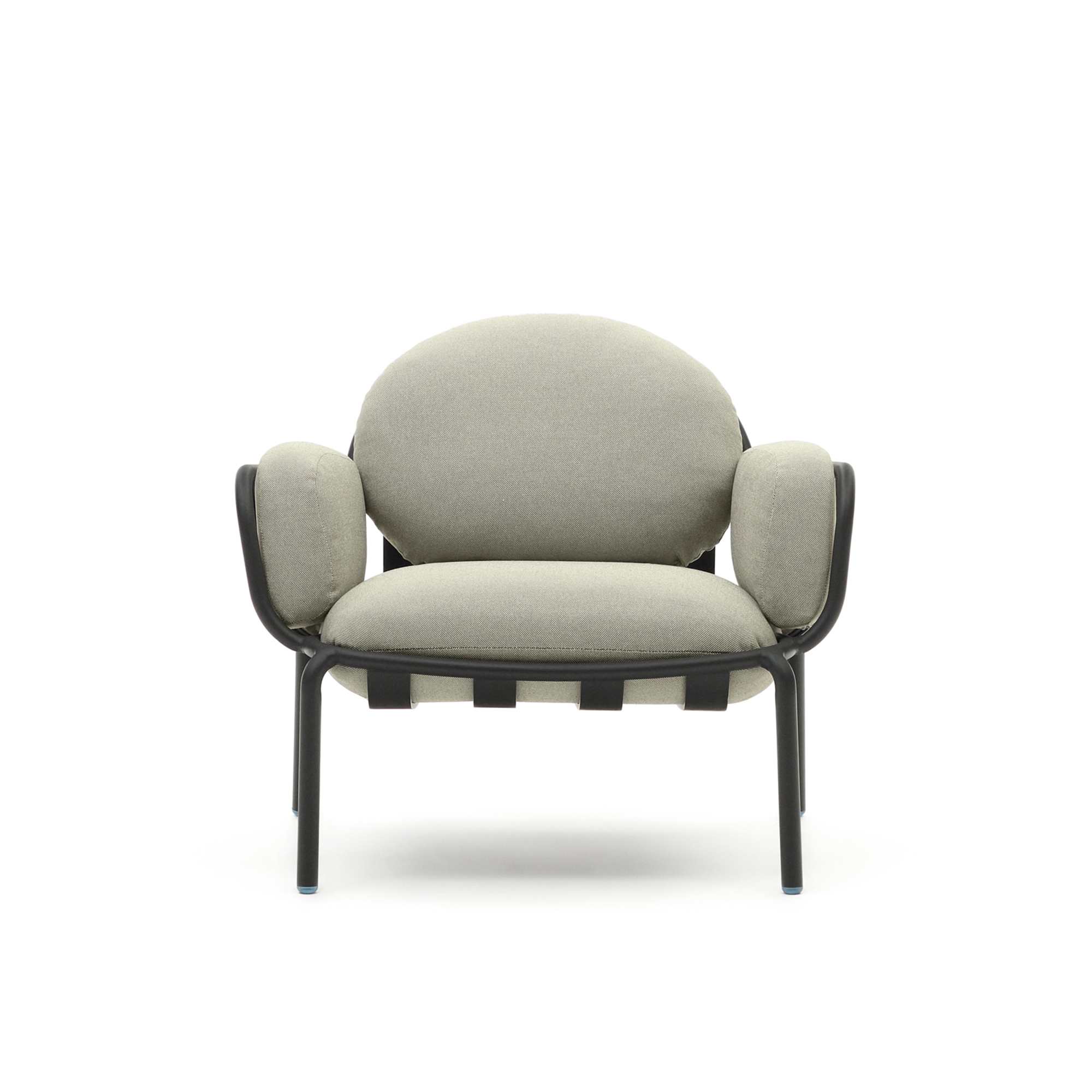 Уличное кресло Joncols с бежевой обивкой и серым алюминием La Forma (ex Julia Grup)