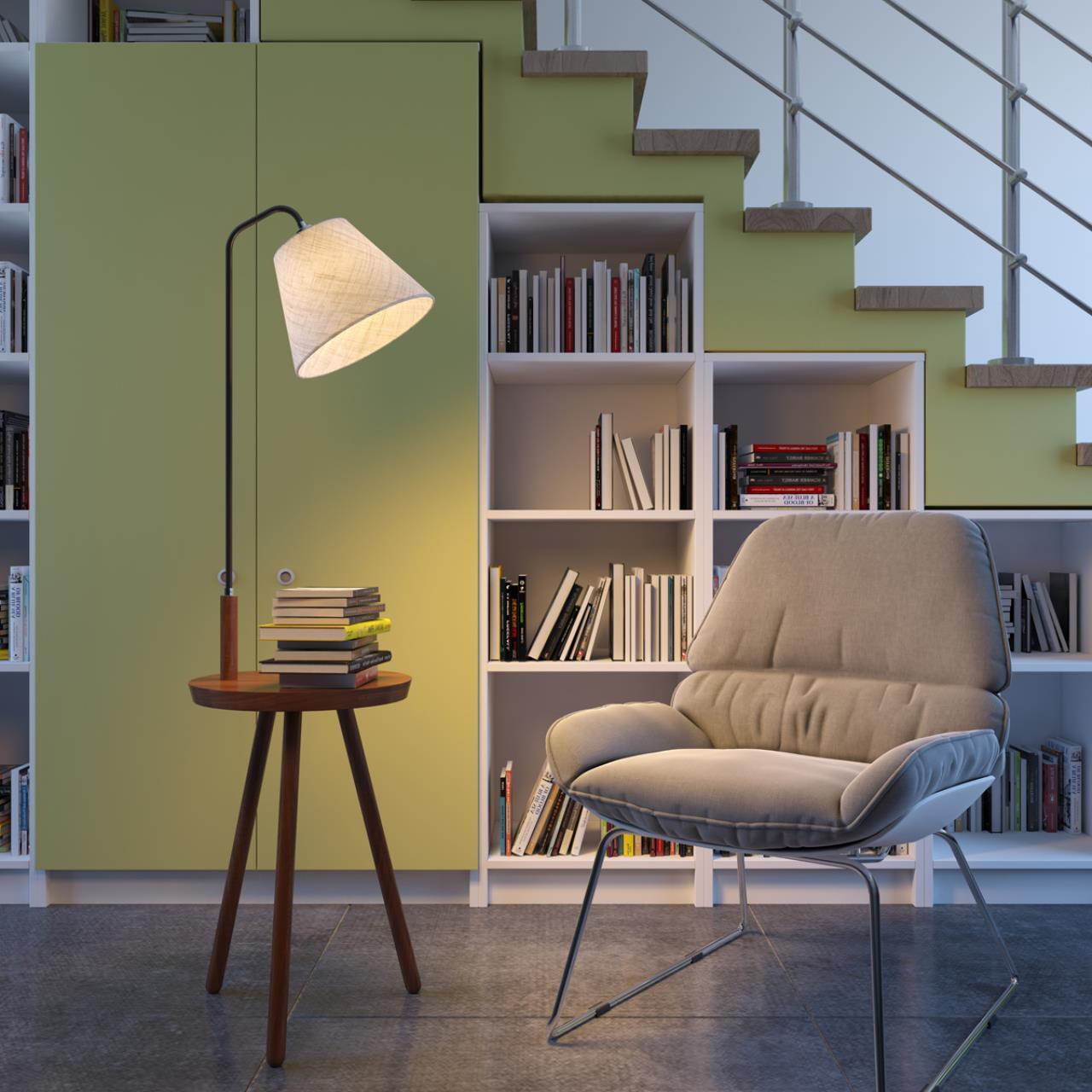 Торшер со столиком Odeon Light 4666/1F