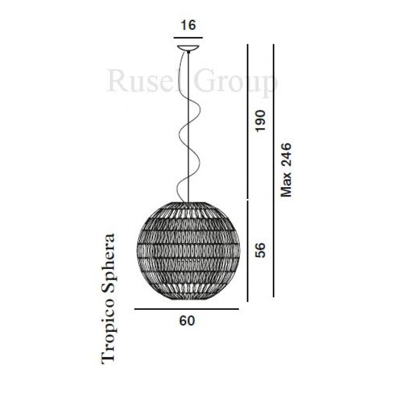 Подвесной светильник Foscarini Tropico Sphera sospensione