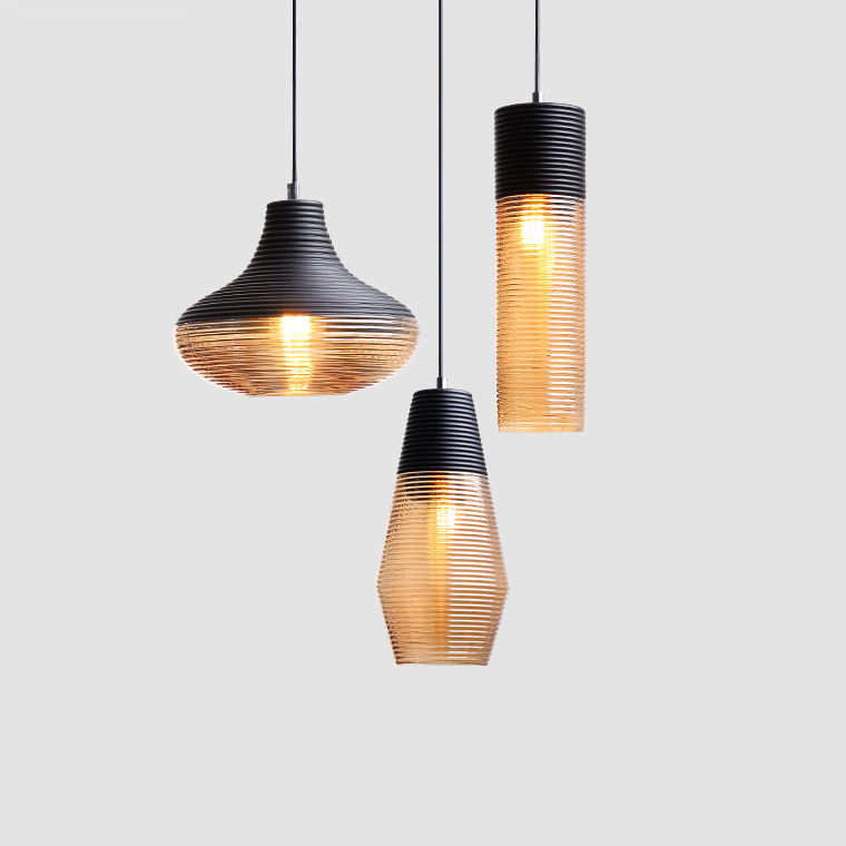 Подвесной светильник RENORD D16 black amber by ImperiumLoft