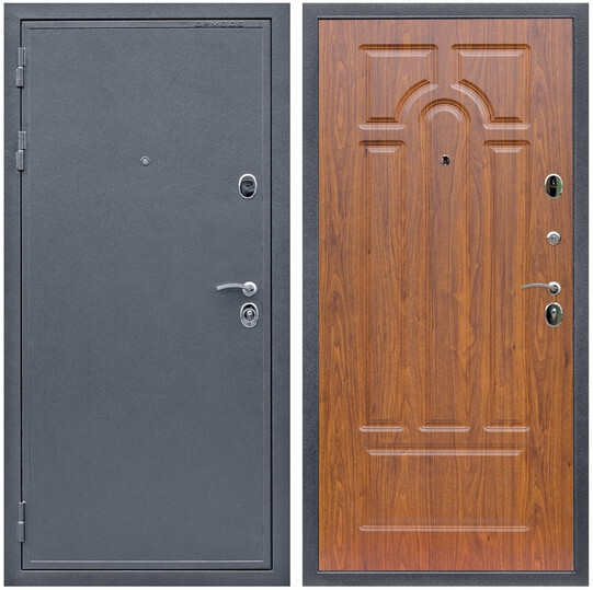 Дверь входная Graf Лондон Антик серебро / МДФ 6 мм ФЛ-58 Мореная береза