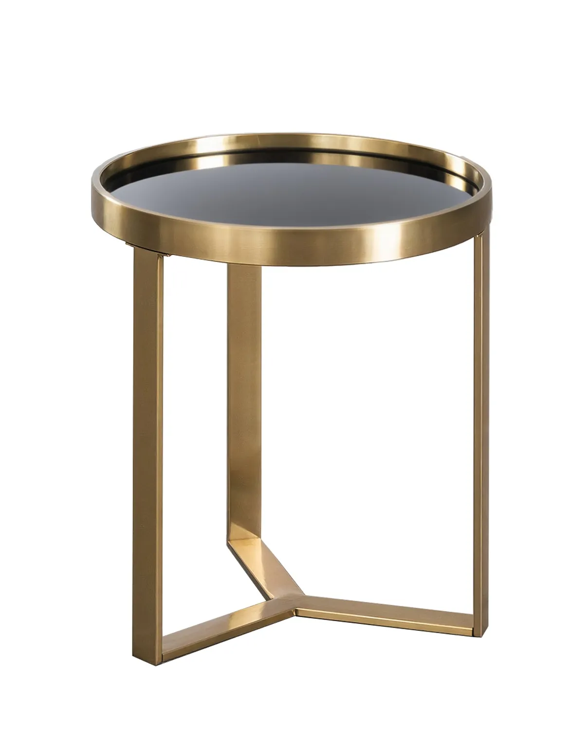 Чёрный приставной столик Ульм Louvre Home FCT030924-1RJ