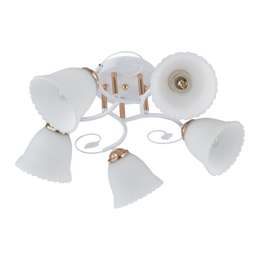 Люстра с плафонами 325395/5A WH+FG Arte Milano