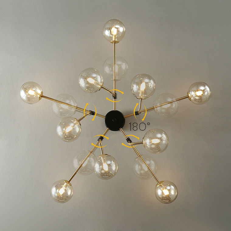 Подвесная люстра AGIRA D88 White by ImperiumLoft