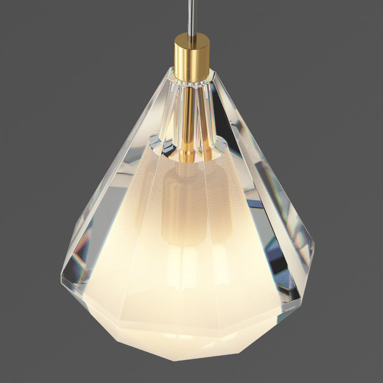 Подвесной светильник SOLDIS TRIO Brass by ImperiumLoft