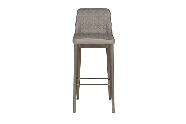 Стул барный экожа светло-серый Garda Decor 58DB-19303
