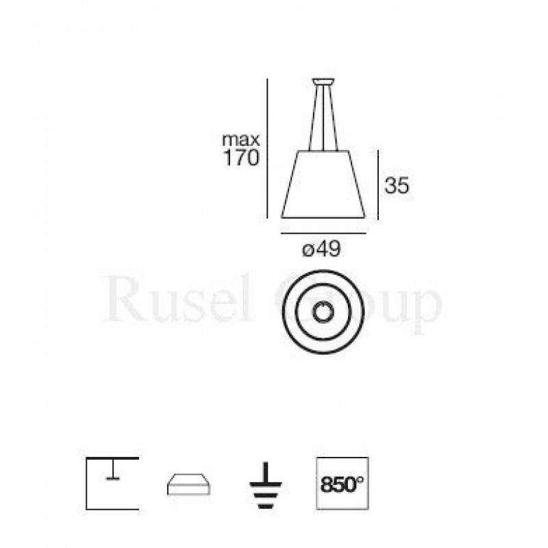 Подвесной светильник Linea Light Vulcanino LED 10330