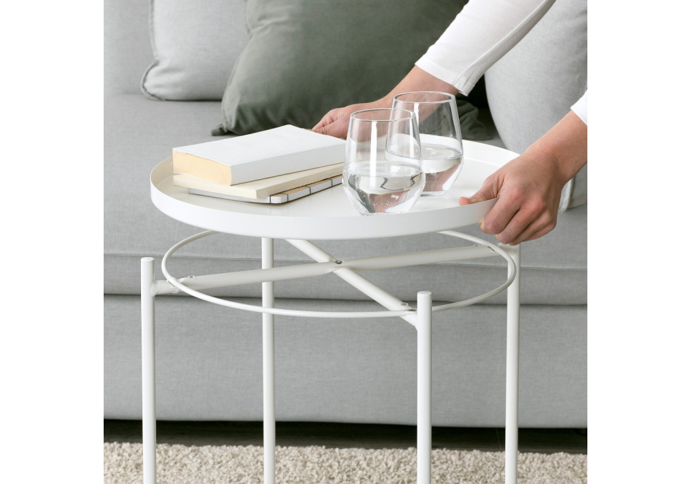 Журнальный стол Woodville Tray 1 white 15395