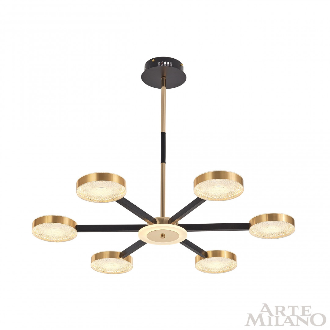 Люстра светодиодная 272079/6 BK/GD Arte Milano