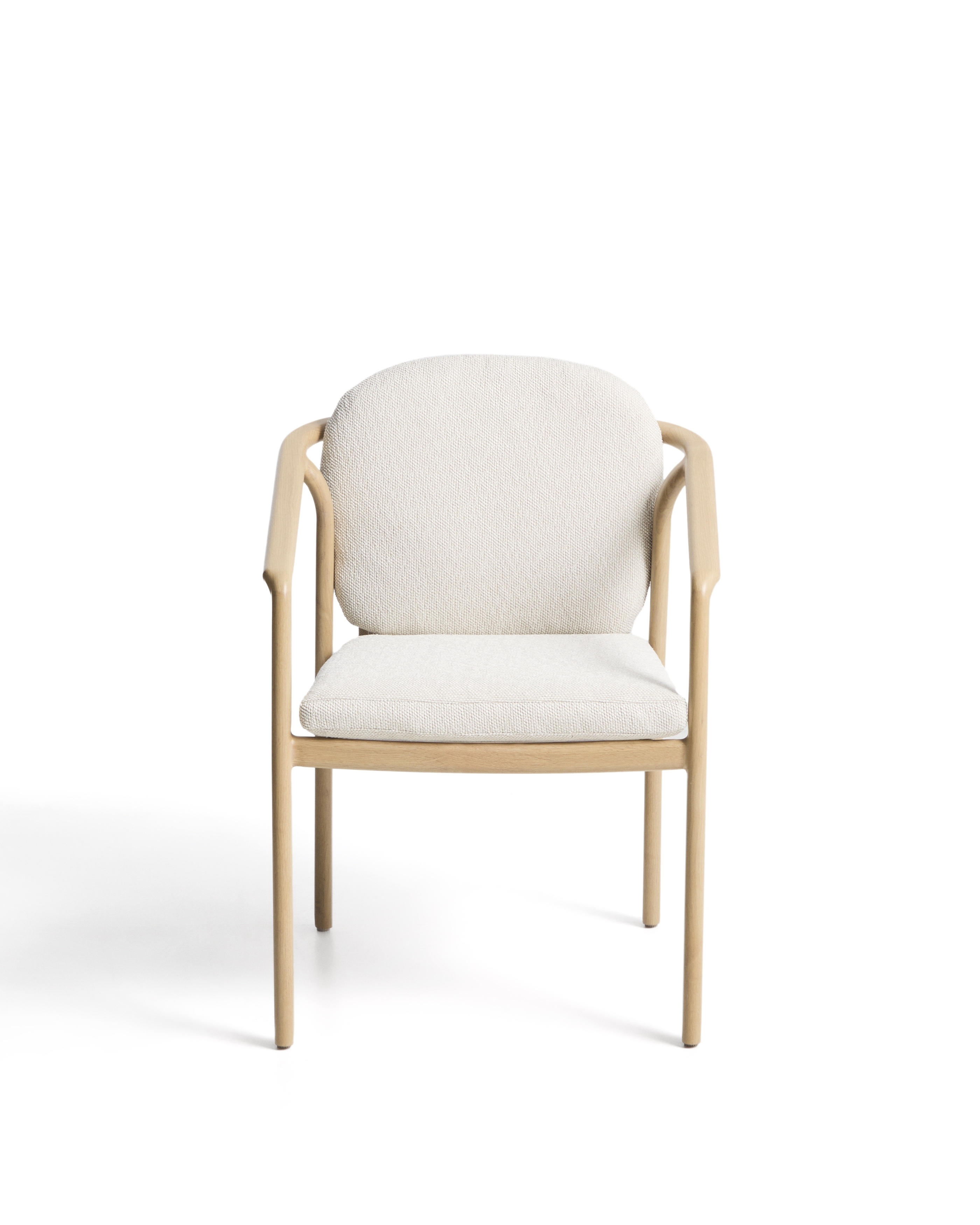 Уличный стул Sirte из алюминия с отделкой под дерево и веревкой цвета экрю La Forma 482345