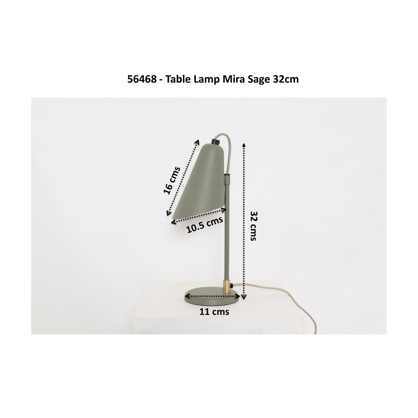 Светильник настольный Mira Sage 32cm KARE 56468
