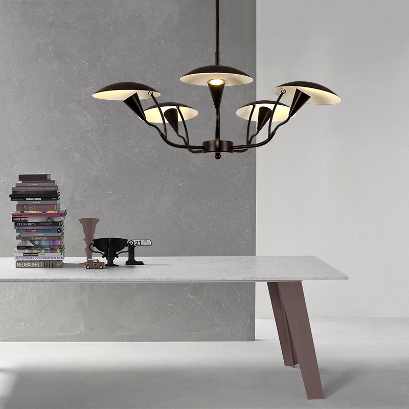 Люстра на штанге SHELT D100 White by ImperiumLoft