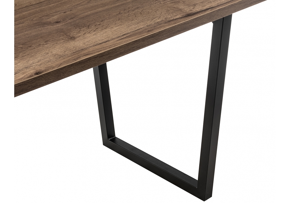 Стол деревянный Woodville Эльпатия 150 дуб велингтон / черный матовый 420994