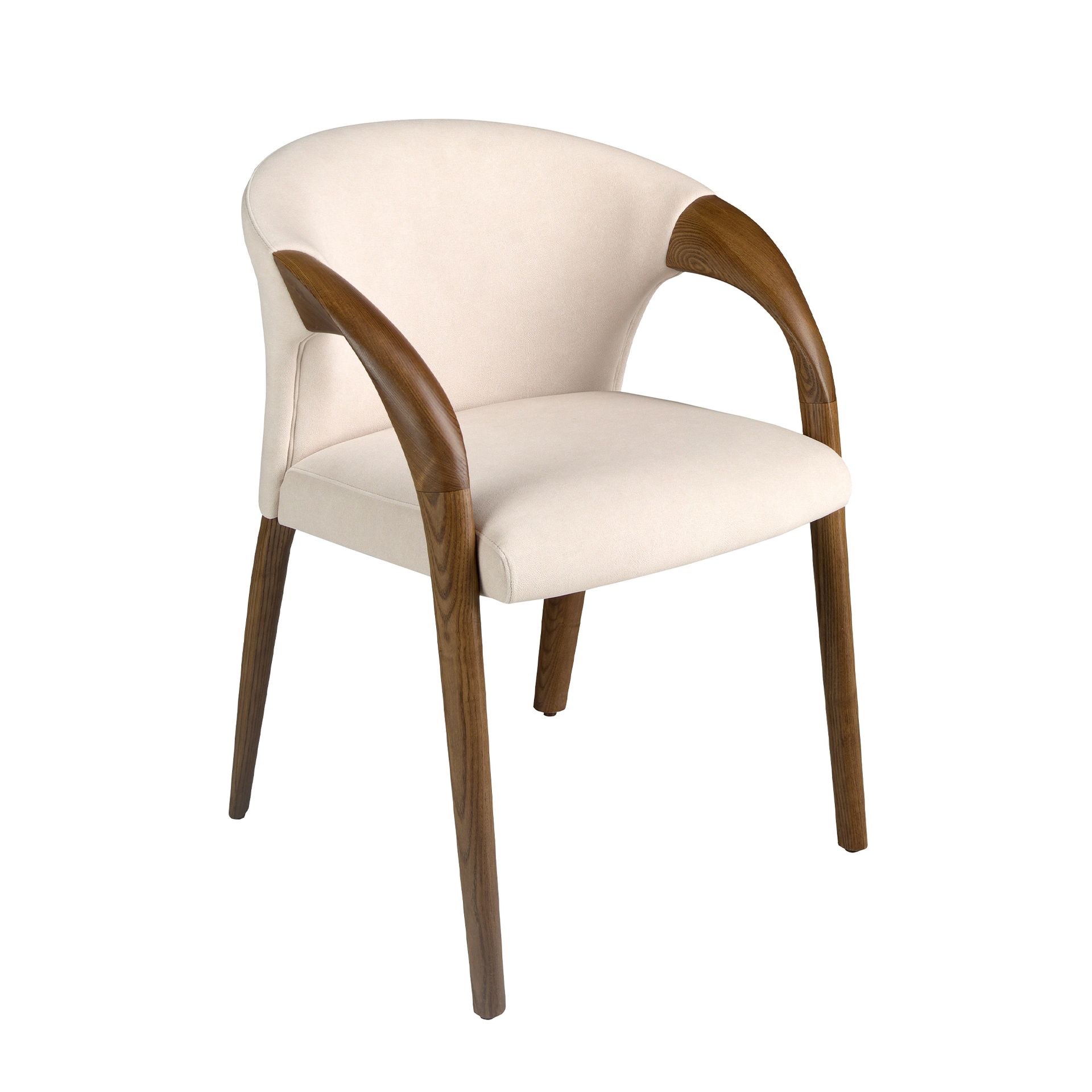 Стул 5151/ACH-19075 из кремового бархата Angel Cerda