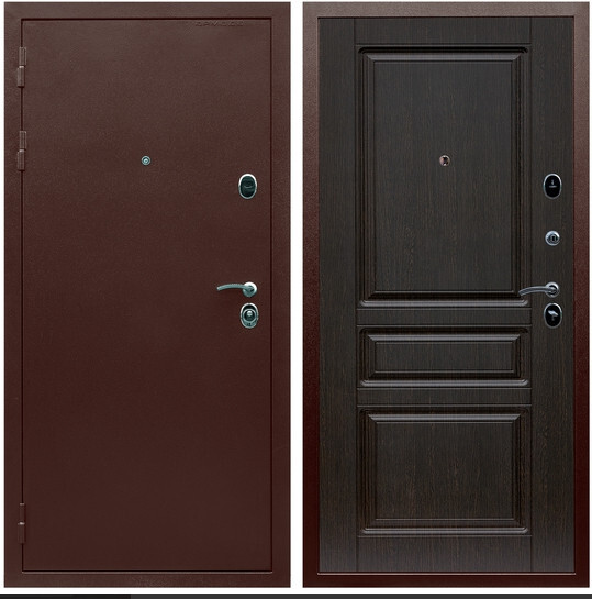 Дверь входная Graf Люкс ТП-70 Антик медь / МДФ 16 мм ФЛ-243 Венге