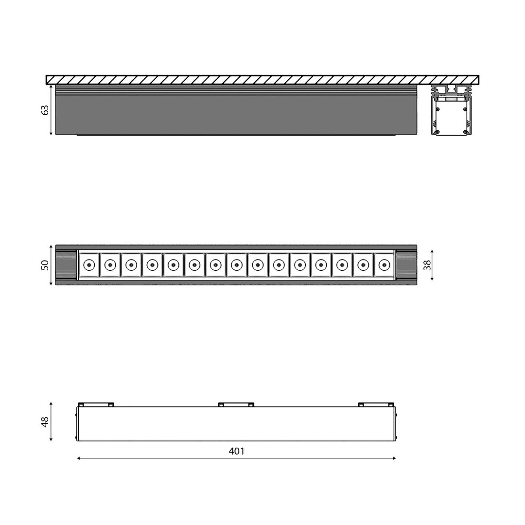 Светильник для низковольтного трека SWG SY-601223-BL-25-NW