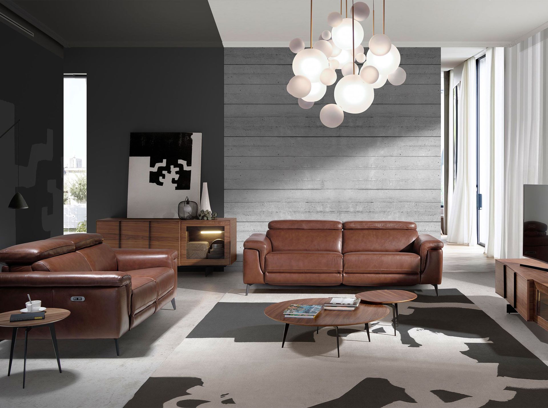 Сервант MK2005SB /3218 из ореха с внутренним освещением Angel Cerda