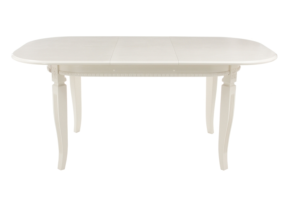 Стол деревянный Woodville Romeo 130(170)х85х75 без патины / молочный 438338