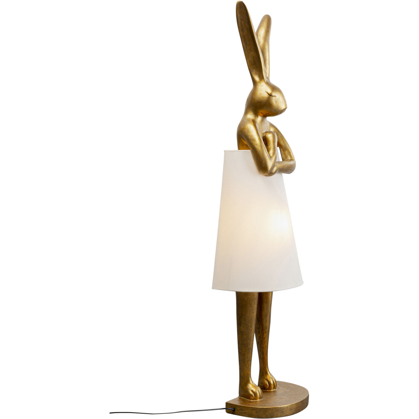 Светильник напольный Animal Rabbit Gold/White 150 см KARE 56129